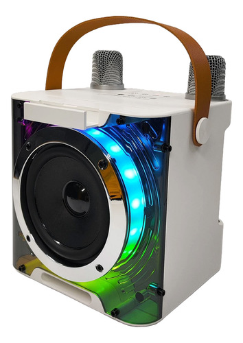 Altavoz Portátil Bt Karaoke Machine 2 Micrófonos Inalámbrico