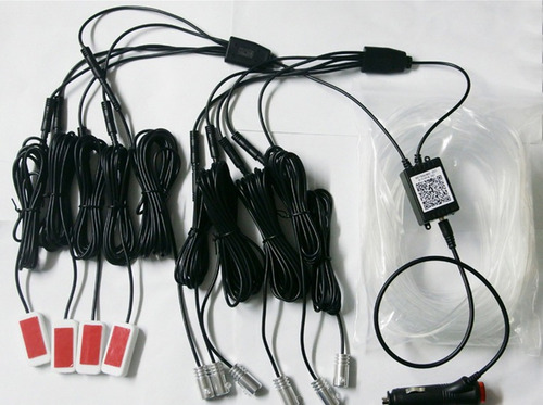 Luz Ambiental Led 10 En 1 6 Lineas 8m Wire Hilo 4 Luz Ambi