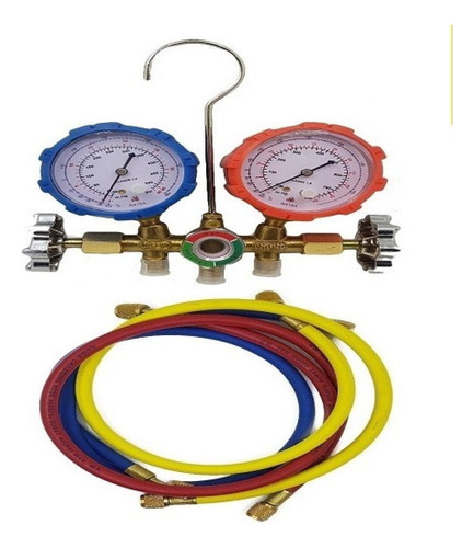 Manifold Gauge Para Servicio R410 Completo Con Mangueras.