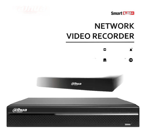 Nvr 8 Canales Poe 4k 8mp Audio Ip H.265+ Dahua Nvr1108hs-8p