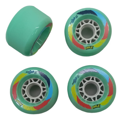 Rodas Face Chalk 70mm 83a Surfskate, Freeride Long