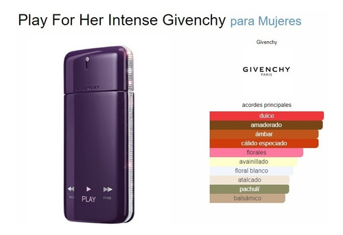 Perfume Givenchy Play Intense 75ml Edp Damas