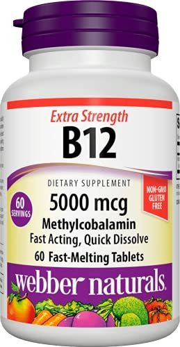 Vitamina B3 - Webber Naturals Vitamina B12 Metilcobalamina 5