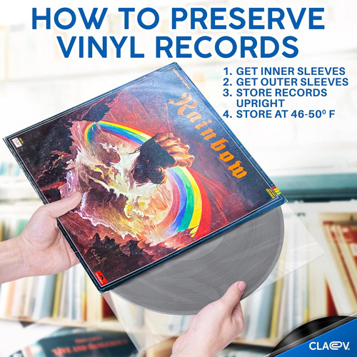 Fundas Antiestaticas Para Vinilos, 12 Pulgadas, 50 Unidades