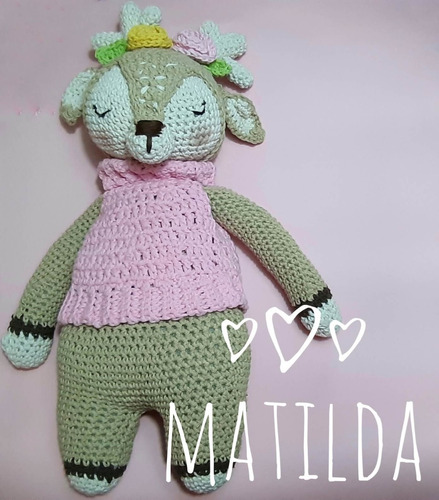Imagen 1 de 6 de Ciervo Matilda Amigurumi Tejido Al Crochet