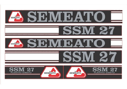 Kit Adesivo Para Semeadora Semeato Ssm 27 Ssm27 Mk