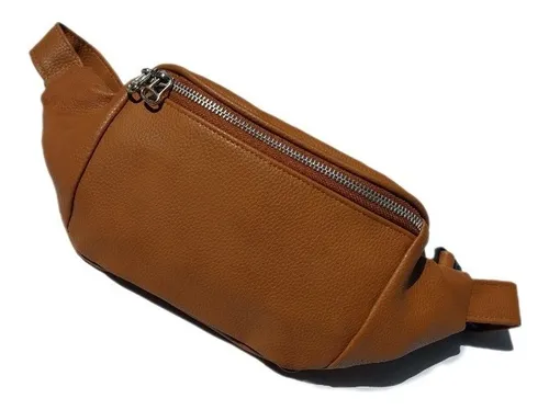 Riñonera Mujer Cuero Eco Cartera Bolso Urbano 2 Bolsillos