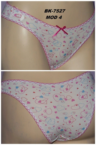 Bikinis Panties Pantaletas Bluma Lenceria Algodón Set 6 Pcs