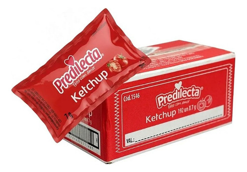 Kit 2 Molho Ketchup E Mostarda Predilecta 288 Sachês De 7g