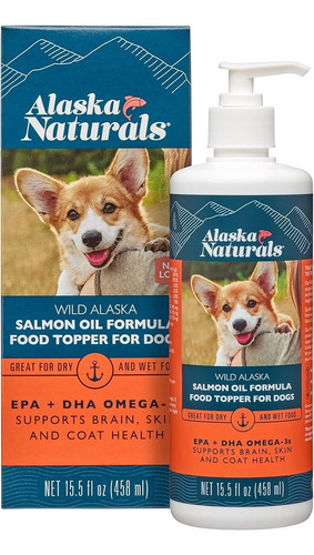 Aceite De Salmon Omega 3 Para Todo Tipo Perros 458ml Epa Dha