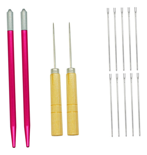 Herramienta De Inserción De Cabello De 10x0,6mm Aguja