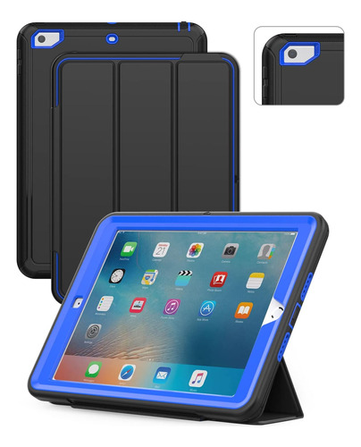 Seymac Funda Para iPad 2017 9.7 Pulgadas Azul