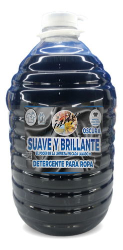 Detergente Suave Y Brillante Oscura 5 Litros Plim33t5
