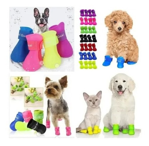 Zapatos Para Perros En Silicona Goma Ergonómicos Talla Xl