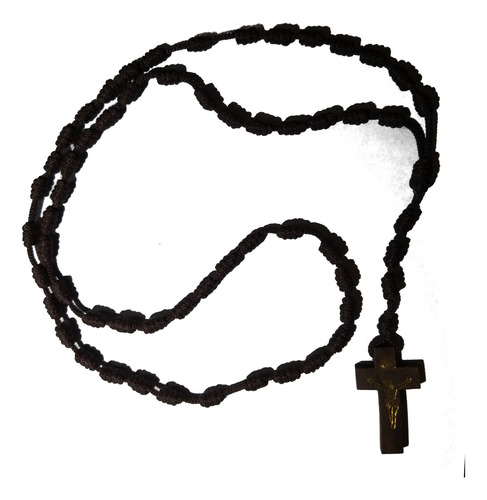 Rosario 7 Nudos De Los Dolores De María Con Cruz De Madera 