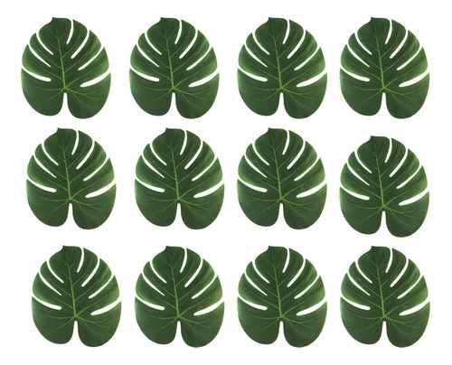 12 Manteles Individuales Artificiales Con Forma De Hoja De M