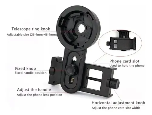 Suporte Adtx Adaptador Celular Telescópio Luneta Binóculo