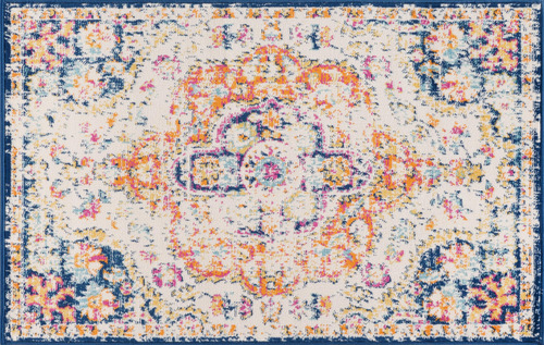 Alfombra Vintage Bohemia 80 X 120 Cm Multicolor