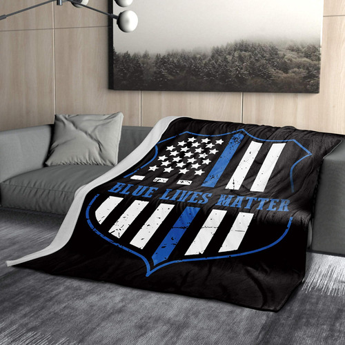 Granbey Blue Lives Matter Mantas De 50 X 60 Pulgadas Con Ins