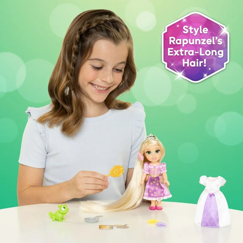Muñeca Rapunzel Disney Princesas 15 Cm Con Accesorios Mattel