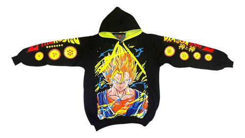 Buzo Dragon Ball Luminoso En La Oscuridad Con Capucha