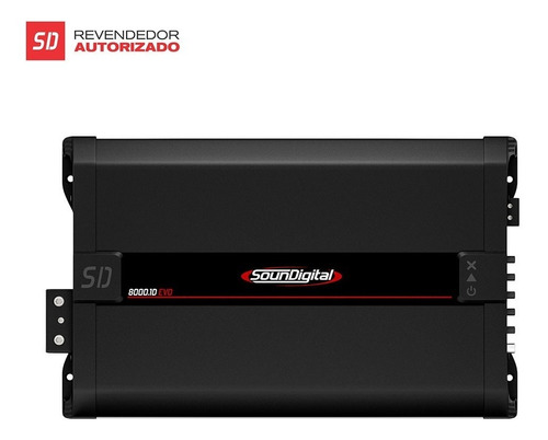 Amplificador Soundigital Sd 8000w Rms 1 Canal  1 Ou 2 Ohms