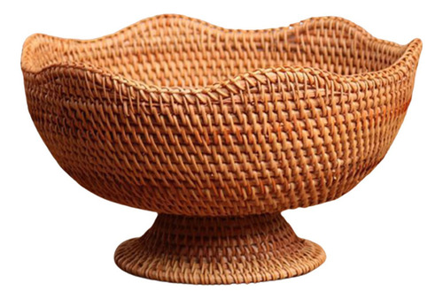 Frutero De Ratán, Cesta Para Servir Aperitivos Y Medio