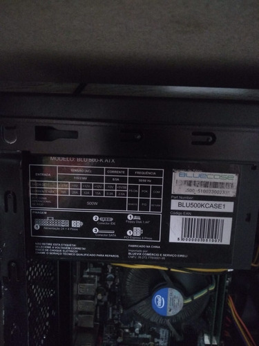 Fonte Atx Bluecase 500w Bivolt Real Gamer Silenciosa Barata