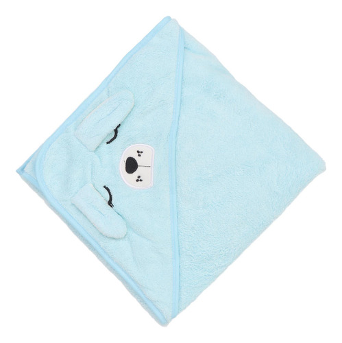Toalla De Baño Azul Para Bebés Con Capucha Y Dibujos Animado