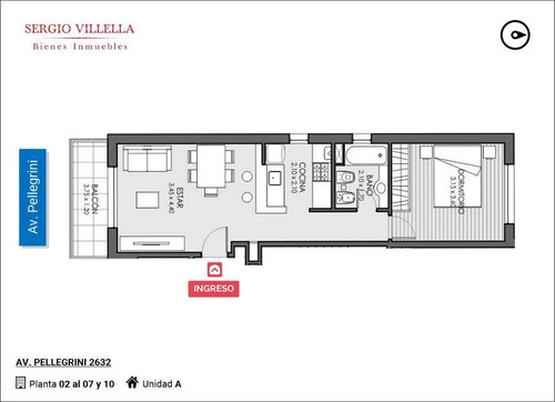 Imagen 2 de 7 de Departamento En Venta De 1 Dormitorio En Rosario