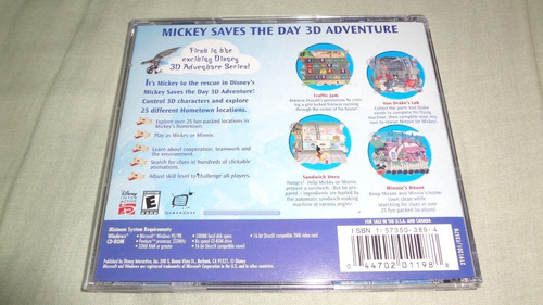 Pc: Mickey Saves The Day Original Americano (Usado)