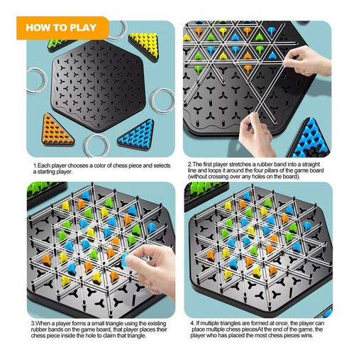 Para Set Triggle, Set De Ajedrez Con Cadena Triangular