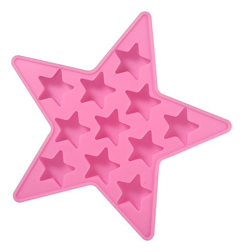 Cubitera Silicona Cinco Estrellas Congelar Molde Herramienta