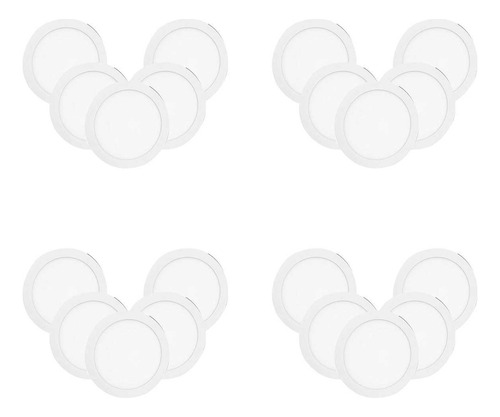 Kit 20 Luminaria 12w Led S10cw12 Ip65 Megaluz