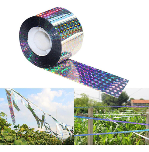 Fita Para Assustar Pássaros, Reflexiva Para 4,8cm X 80m