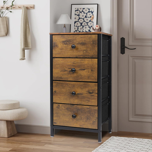 Front & Top Wood Storage Chest Of Drawers For Small Space -.