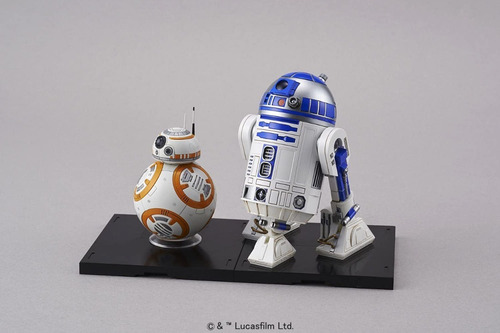 Star Wars Bandai 1/12 Bb-8 & R2-d2 Plastic Model (Usado)