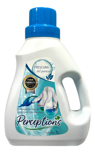 Detergente Líquido Lavandería Telas Perceptions Frescura 1 L