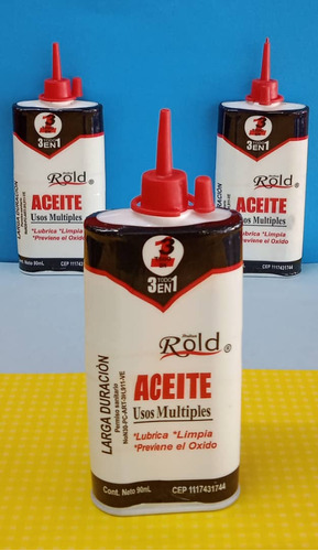 Aceite 3 En 1 Marca Rold 90ml