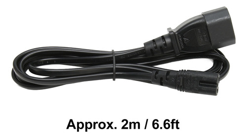 Cable De Extensión De Alimentación Iec320 C14 A C7 A Adaptad