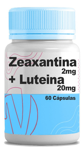 Zeaxantina 2mg + Luteína 20mg 60 Cápsulas Sabor Sem Sabor