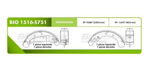 Balatas Tambor Saturn L100 2.2l 2001-2002 Bioceramic