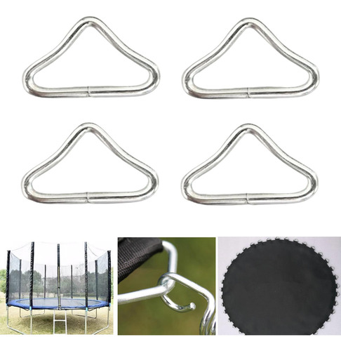 4 Hebillas Triangulares De Metal Duraderas Para Seguridad En