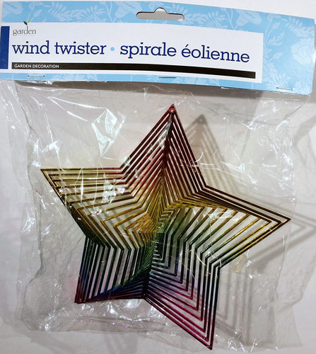 Wind Twister Garden Decoration: Rainbow Star