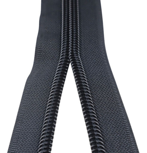 500 Metros Zíper Nº 10 Nylon Extra Grosso Cor Preto