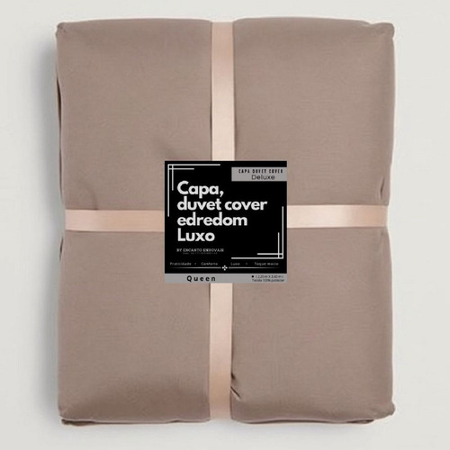 Capa De Edredom Avulsa Casal 400fios Micropercal Zíper Duvet Cor Rosa