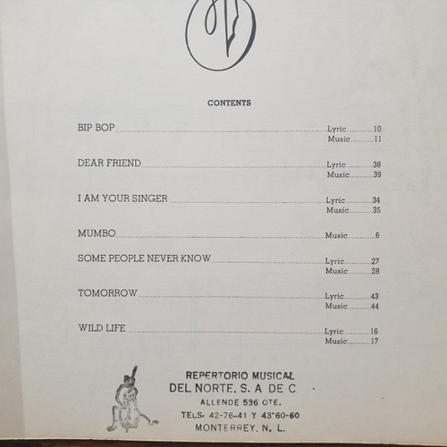 Libro De Partituras Paul Mccartney (the Beatles) Wild Life (Usado)