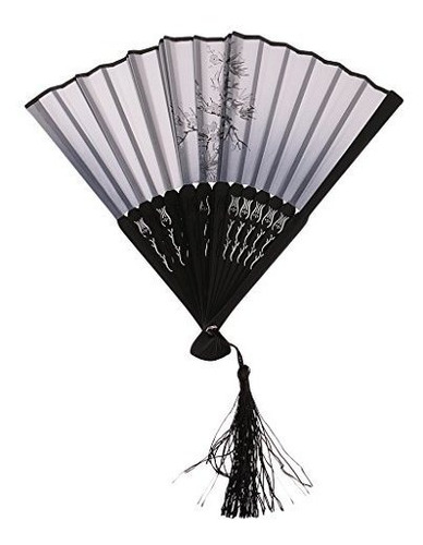 Ventilador De Flor De Ciruelo De Emulación Patrón Abanico
