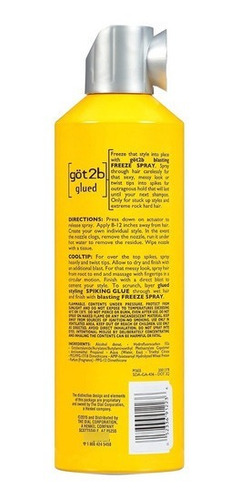 Imagem 2 de 9 de Spray Fixador De Cabelo Got2b Glue Schwarzkopf 340g Original