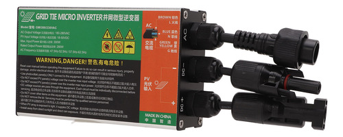 Microinversor Solar Grid Tie, 300 W, 230 V, Impermeable, Mpp